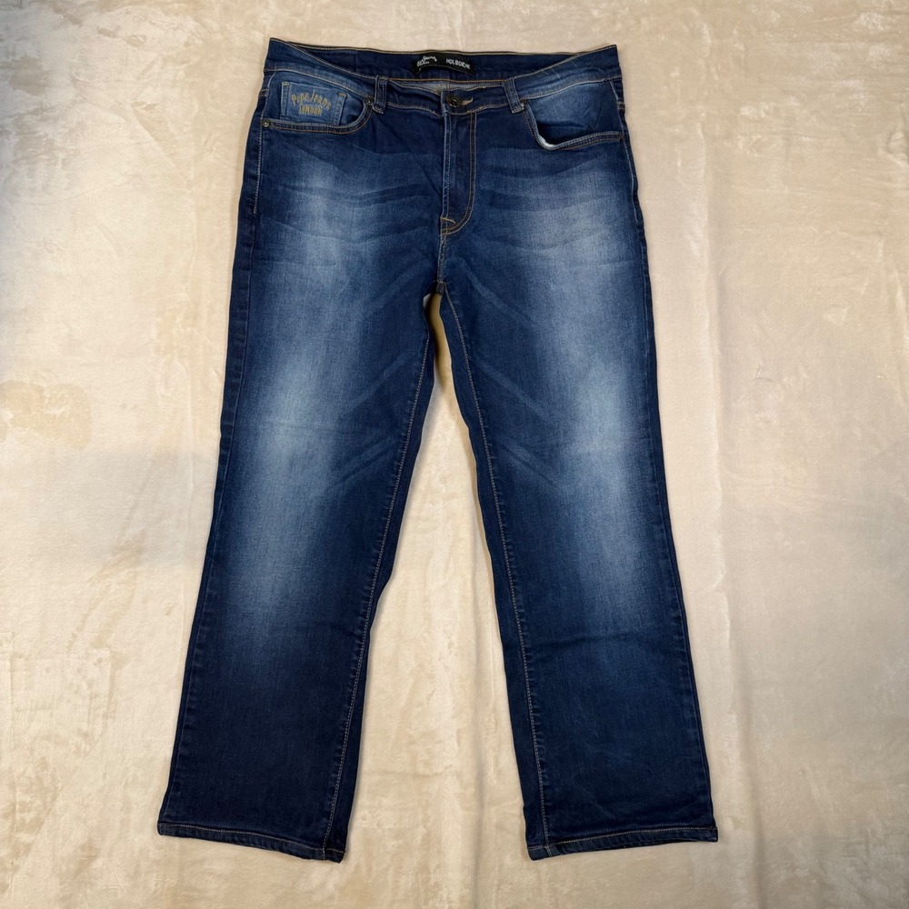 Pepe Jeans London Holborne Mens Size 34x25 Straight Leg‎ Dark Wash Denim ALTERED